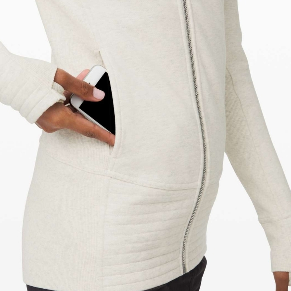 Lululemon Radiant Jacket II, Heathered Ivory. Pristine. Small. HP! - Picture 5 of 13